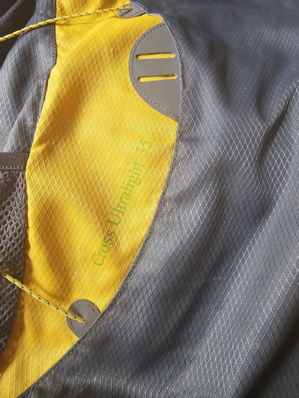 VAUDE Gray and Yellow Outdoor Daypack Backpack